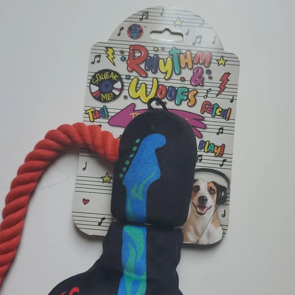 HP 👏 Bow Wow Rhythm & Woofs Guitar Squeak Toy-OS